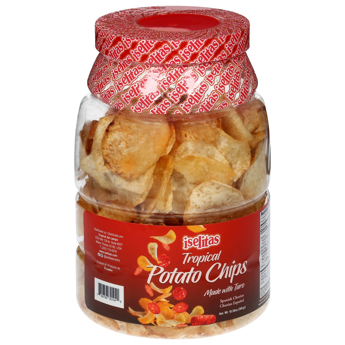 slide 3 of 4, Tropical Del Campo Iselitas Potato Chips, Spanish Chorizo, 6.6 Oz, 6.6 oz