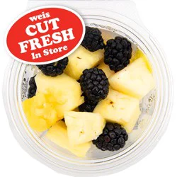 Weis Fresh Cut Pineapple & Blackberries