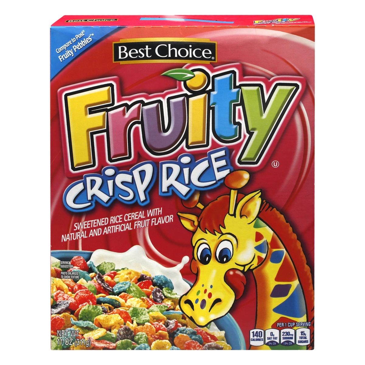 slide 1 of 1, Best Choice Fruity Crisp Rice Cereal, 11 oz