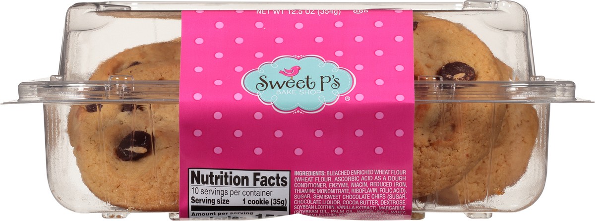 slide 7 of 15, Sweet P's Bake Shop Chocolate Chip Cookies 12.5 oz, 1 ct
