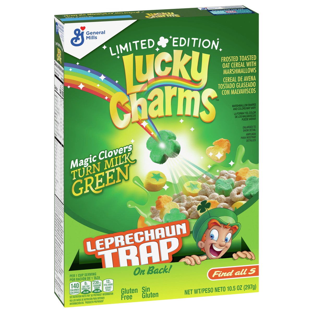 slide 6 of 9, Lucky Charms Leprechaun, 10.5 oz