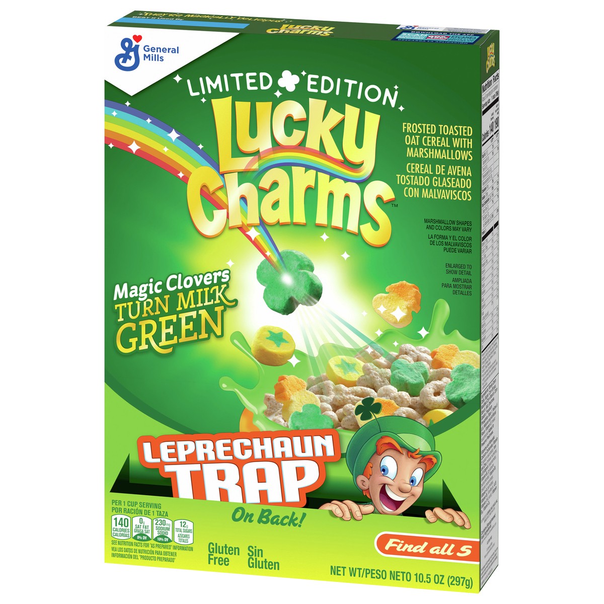 slide 7 of 9, Lucky Charms Leprechaun, 10.5 oz