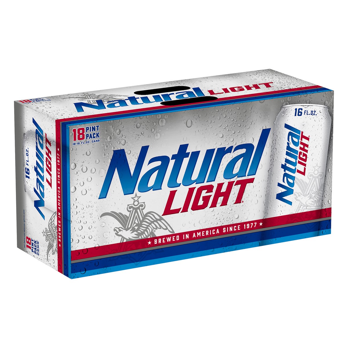 slide 8 of 8, Natural Light Beer, 18 Pack 16 fl. oz. Cans, 4.2% ABV, 18 ct; 16 oz