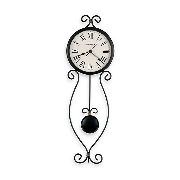 slide 1 of 1, Howard Miller Ivana Pendulum Wall Clock, 24 in