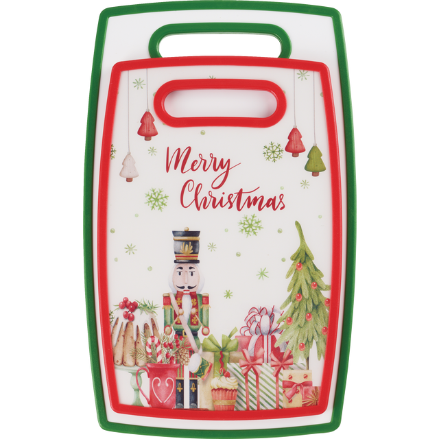 slide 1 of 1, CREATIVE HOME 2 Pc Cutting Board Set Merry, 1 ct