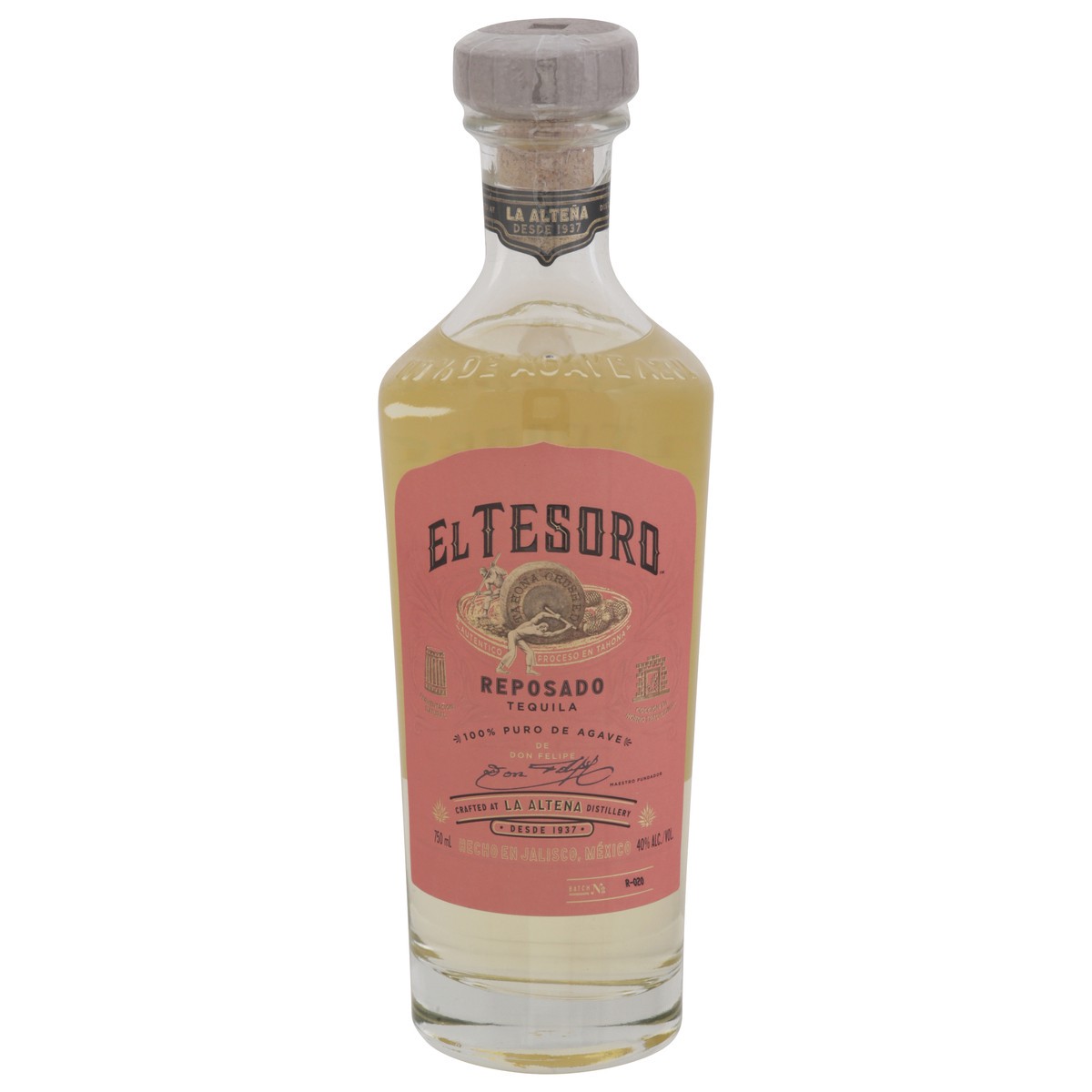 slide 1 of 2, El Tesoro Reposado Tequila, 750 ml