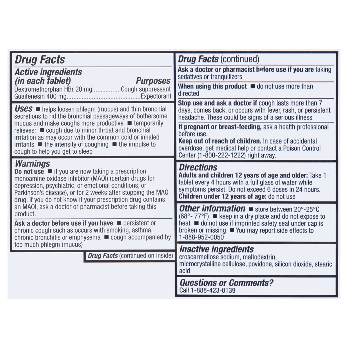 slide 12 of 15, TopCare Health Immediate Release Mucus Relief DM 100 Tablets, 100 ct