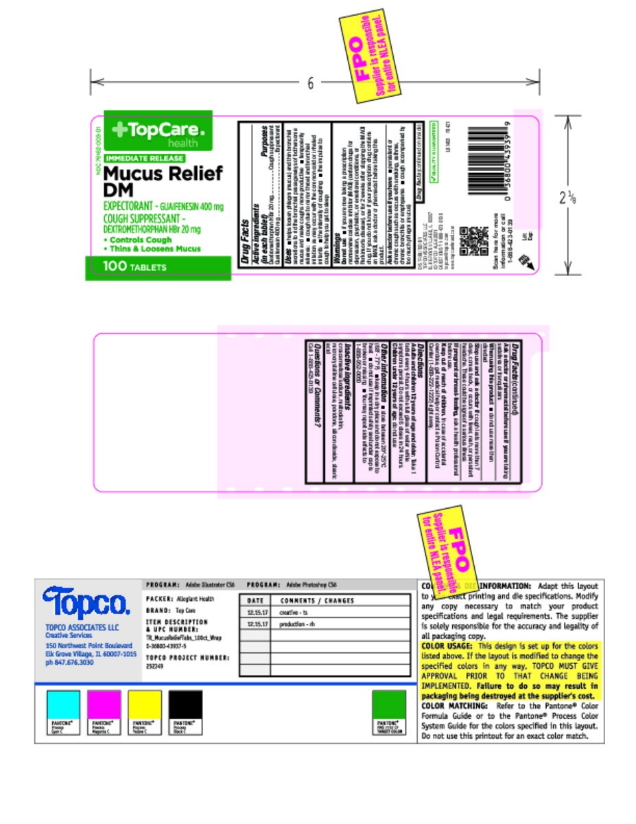 slide 5 of 15, TopCare Health Immediate Release Mucus Relief DM 100 Tablets, 100 ct