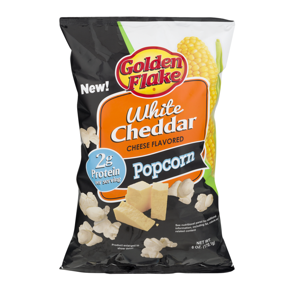 slide 1 of 5, Golden Flake White Cheddar Popcorn, 6 oz