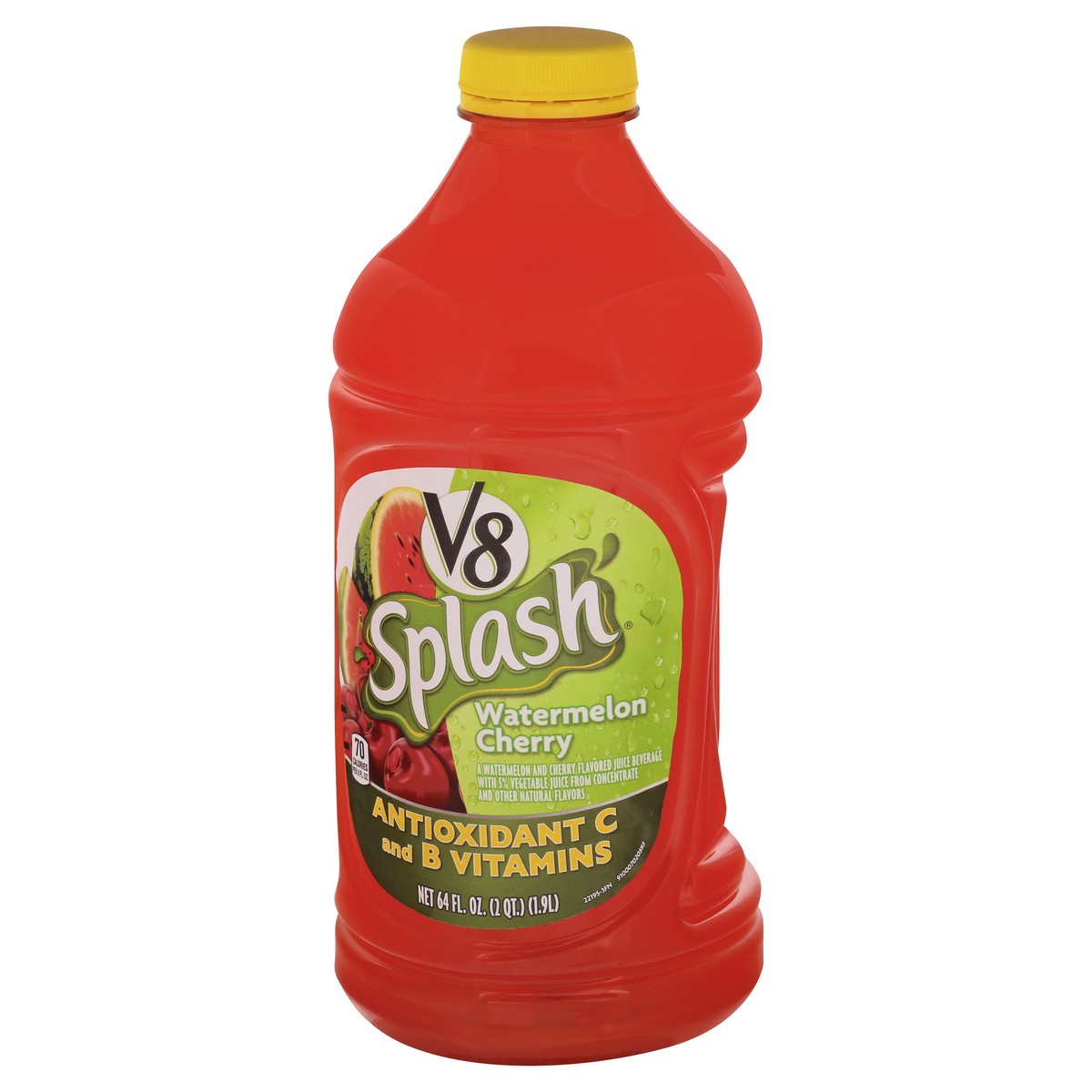 slide 5 of 9, V8 Watermelon Cherry Flavored Juice Beverage, 64 fl oz