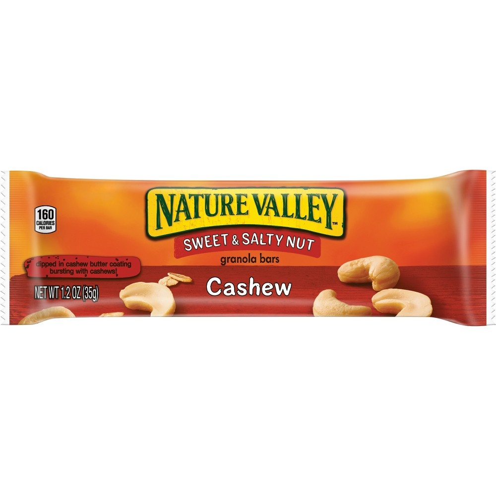 slide 2 of 3, Nature Valley Granola Bars, Sweet and Salty Nut, Cashew, 6 Bars, 6 ct