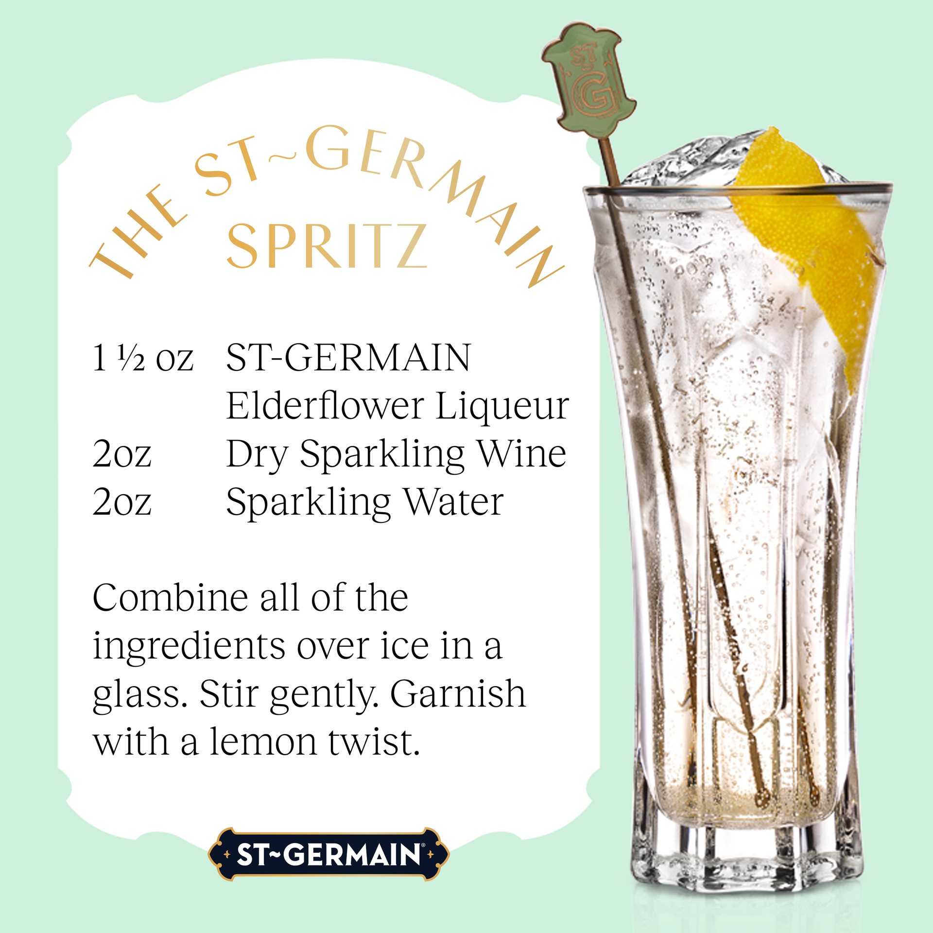 slide 2 of 5, St~Germain Elderflower Liqueur 20% 20Cl/200Ml, 200 ml