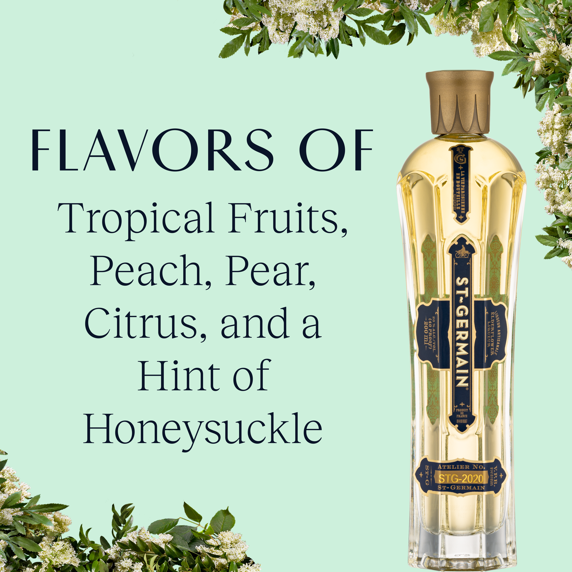 slide 5 of 5, St~Germain Elderflower Liqueur 20% 20Cl/200Ml, 200 ml
