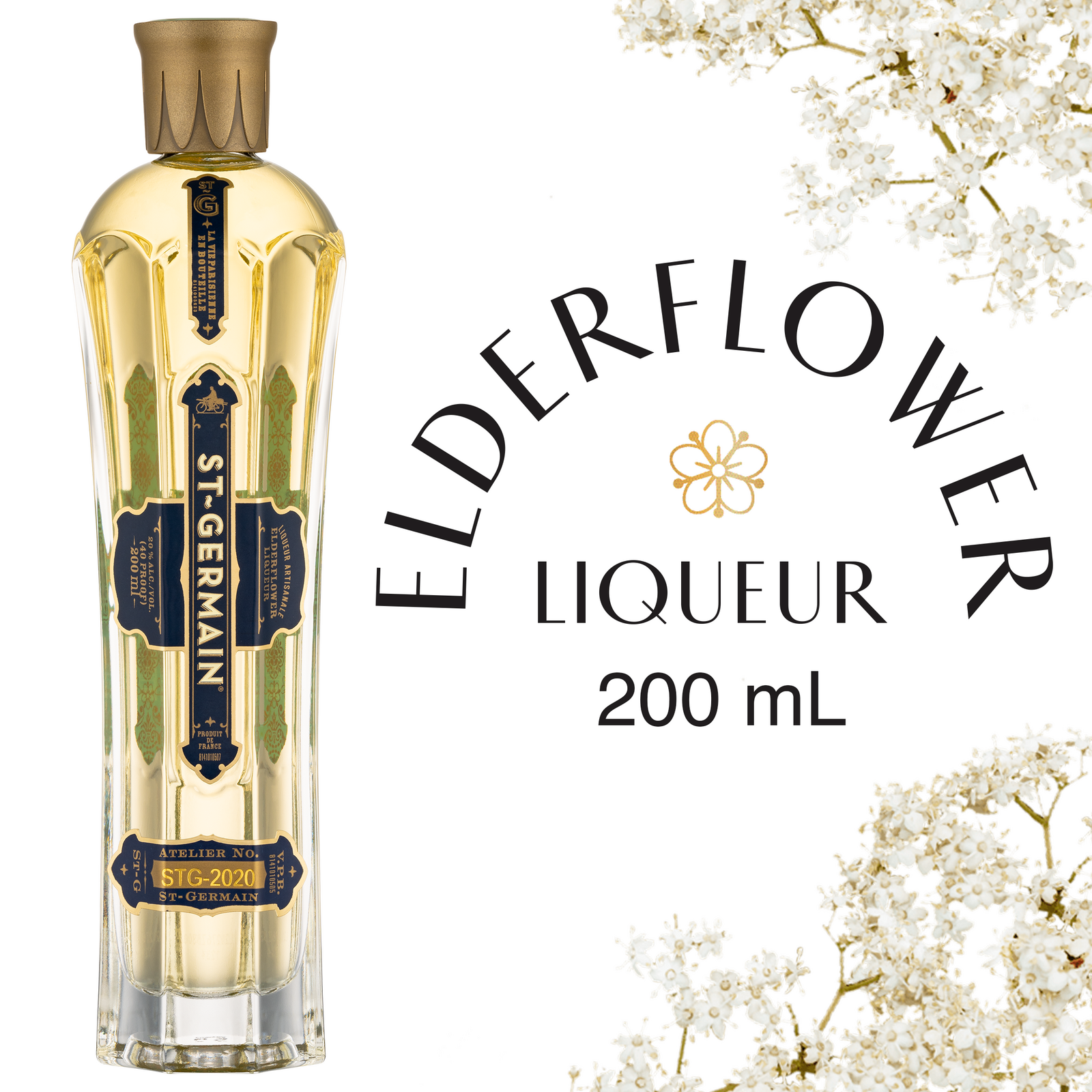 slide 1 of 5, St~Germain Elderflower Liqueur 20% 20Cl/200Ml, 200 ml