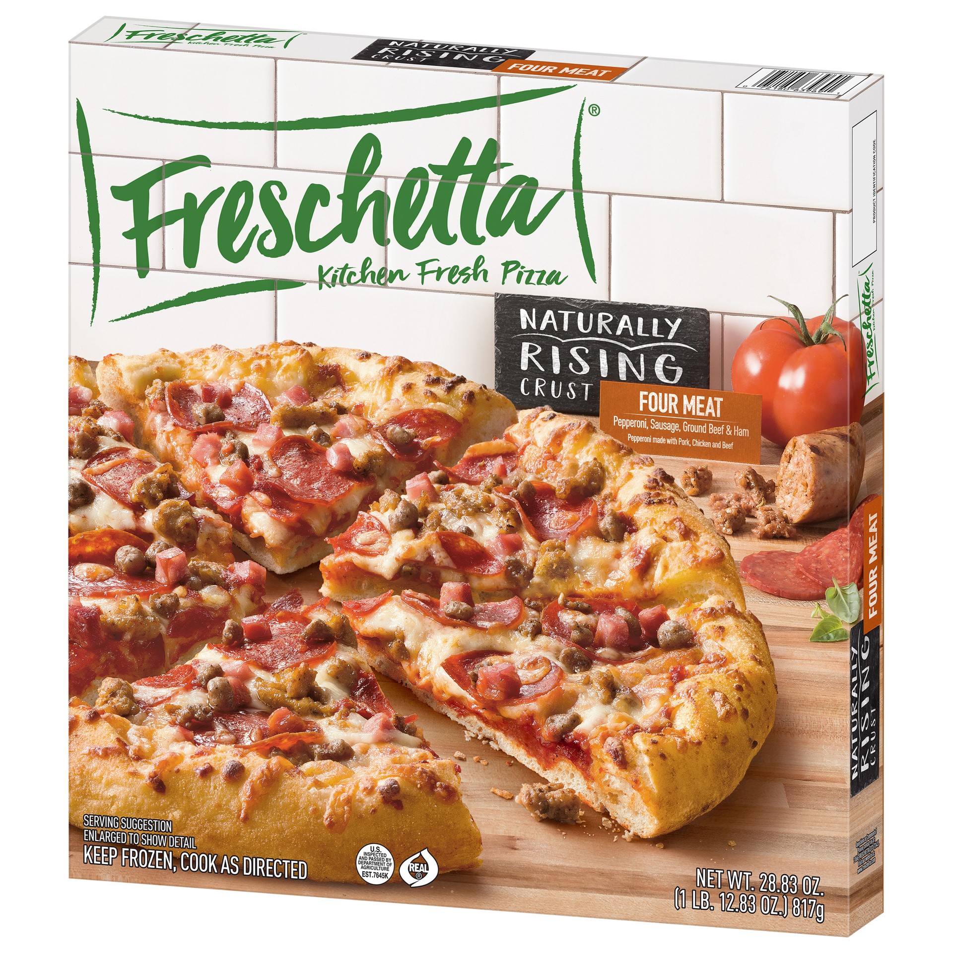 slide 5 of 5, Freschetta Meat Medley Naturally Rising Crust Frozen Pizza, 28.83 oz