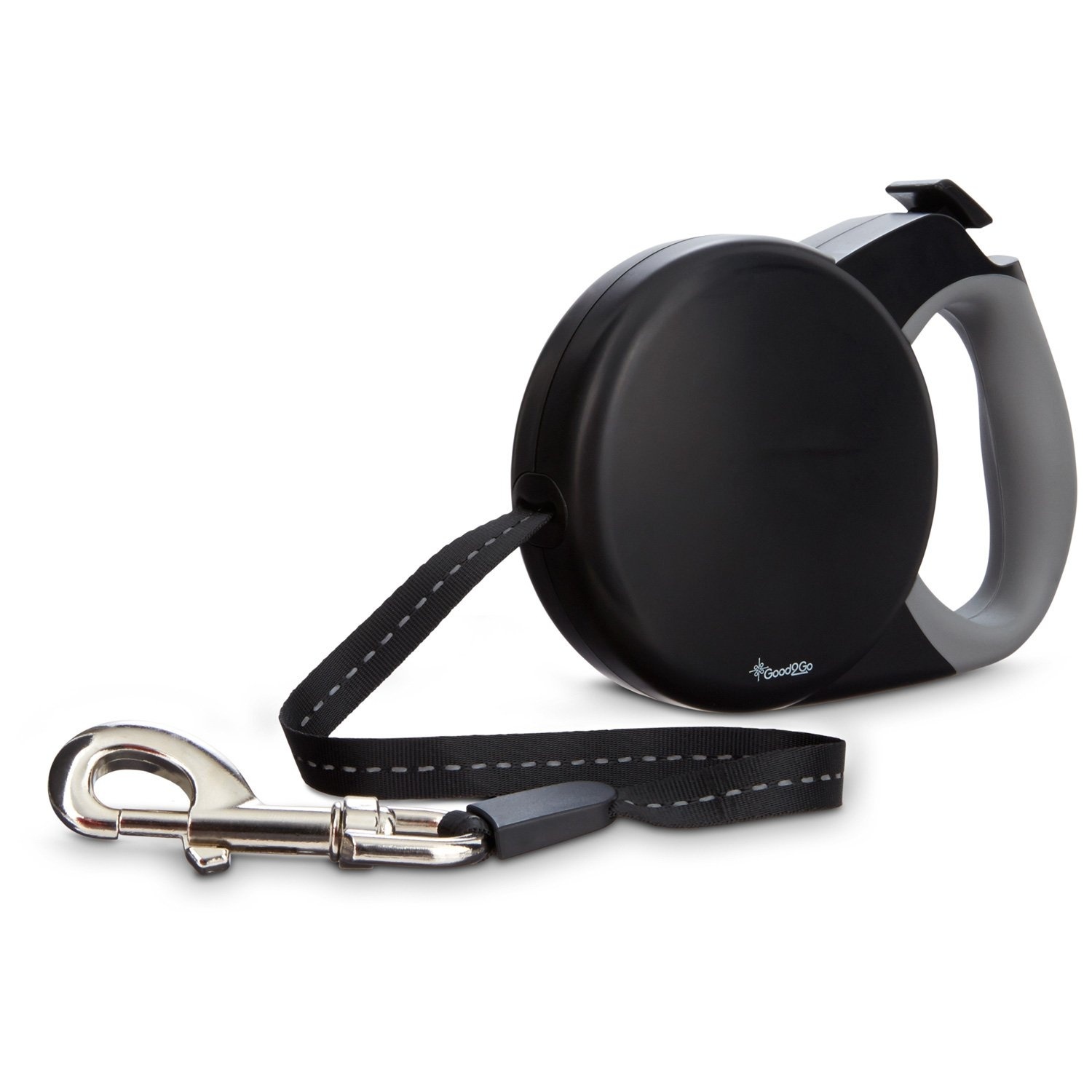 slide 1 of 1, Good2Go Retractable Black Dog Leash, L