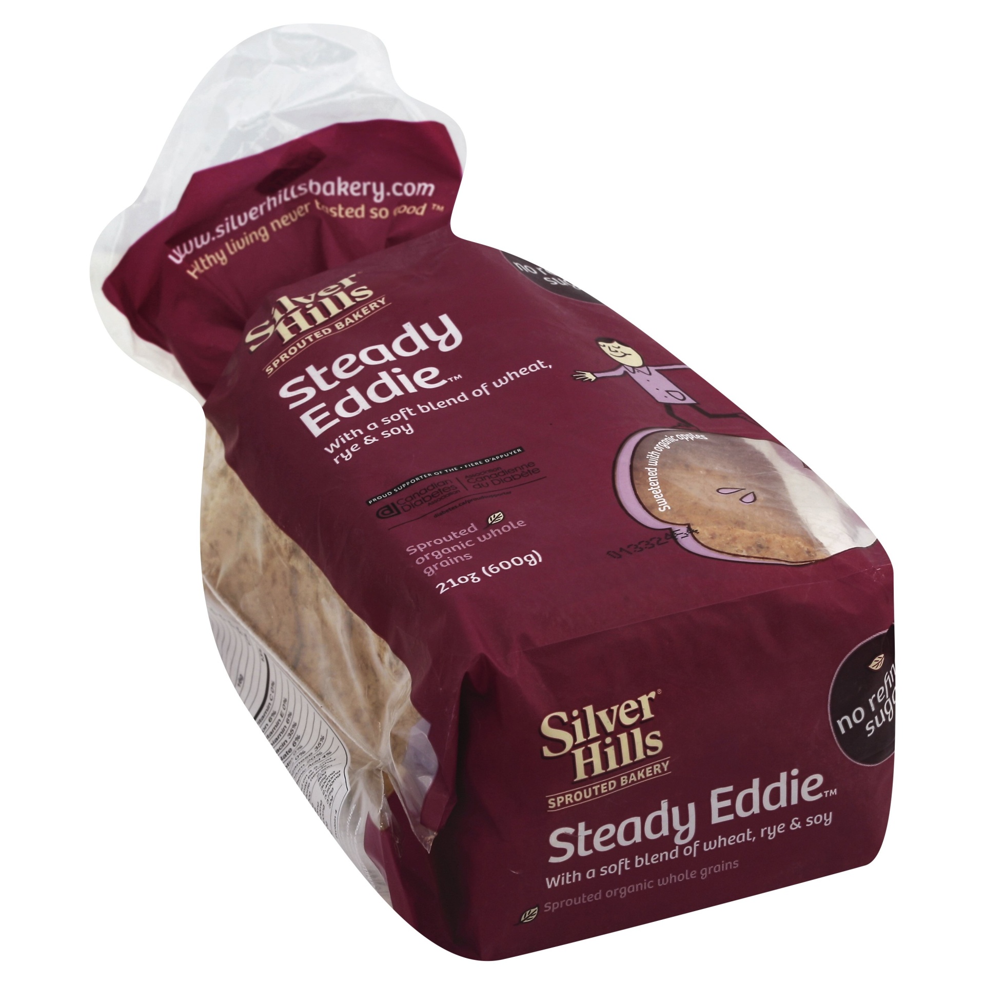 slide 1 of 1, Silver Hills Steady Eddie Sprouted Whole Grain Bread, 21 oz
