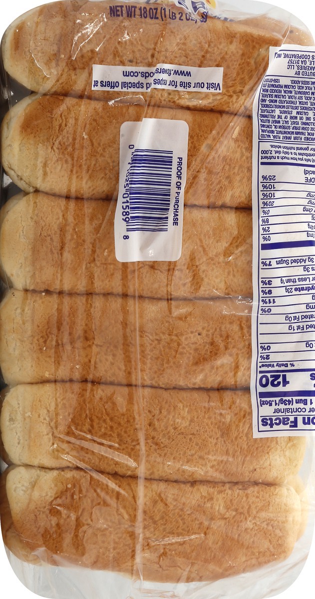 slide 3 of 10, Bunny Bread Hot Dog Buns, Enriched Sliced White Bread Hot Dog Buns, 12 Count, 12 ct