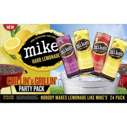 Mike's Hard Lemonade Chillin' & Grillin', 24 Pack, 12 fl oz Cans, 5% ABV