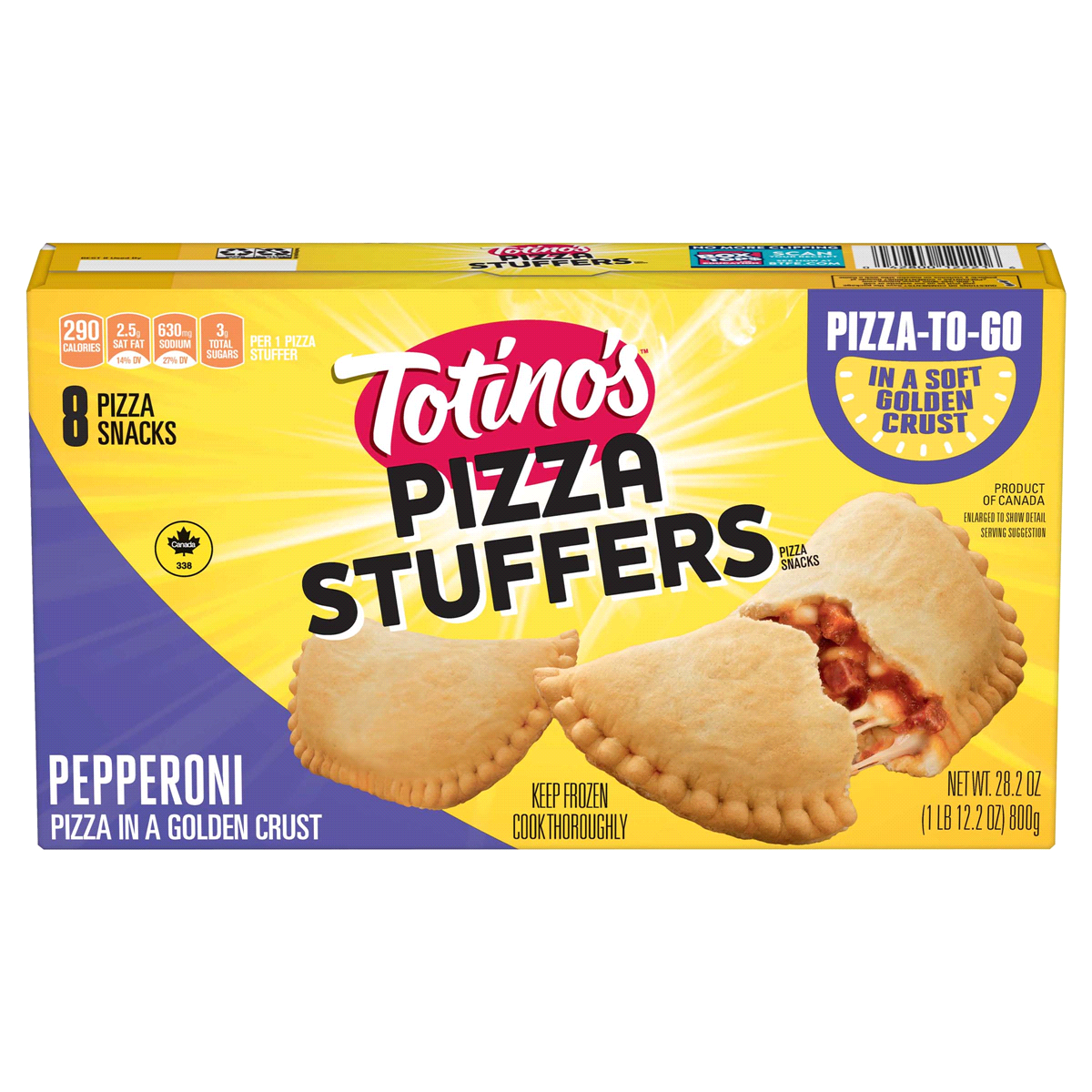 slide 1 of 10, Totino's Pizza Stuffers Pepperoni, 28 oz