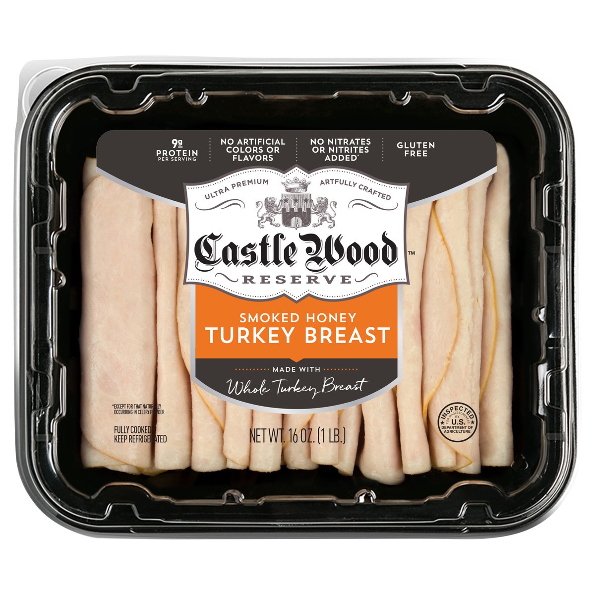 slide 6 of 6, Castle Wood Reserve Smoked Honey Turkey Breast, 1 lb., 16 oz