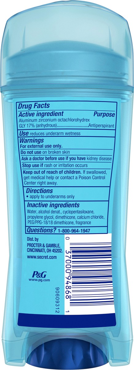 slide 2 of 3, Secret Outlast Clear Gel Antiperspirant Deodorant for Women, Completely Clean 3.4 oz, 3.4 oz