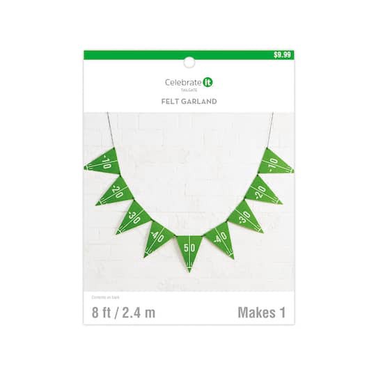 slide 1 of 3, 8ft. Flag Felt Garland By Celebrate It, 8 ft