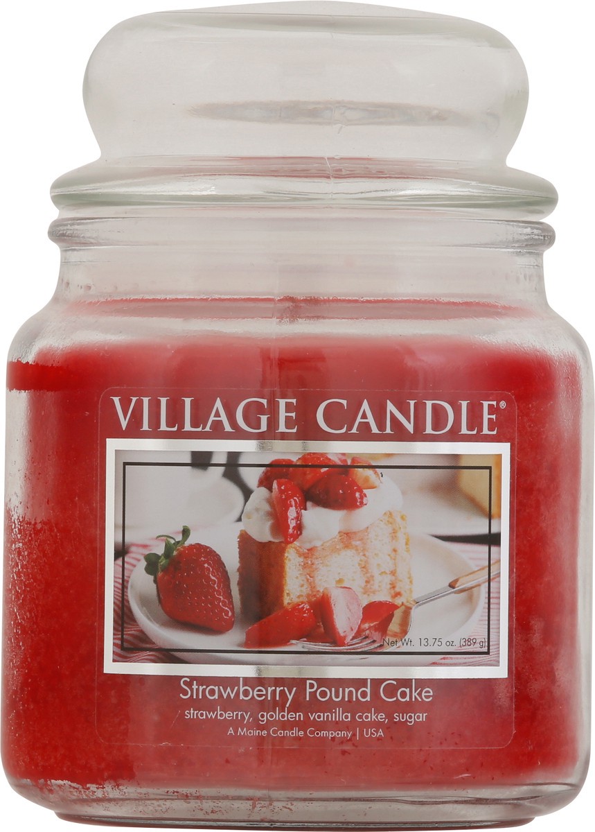 slide 6 of 9, Village Candle Strawberry Pound Cake Candle 1 ea, 13.75 oz