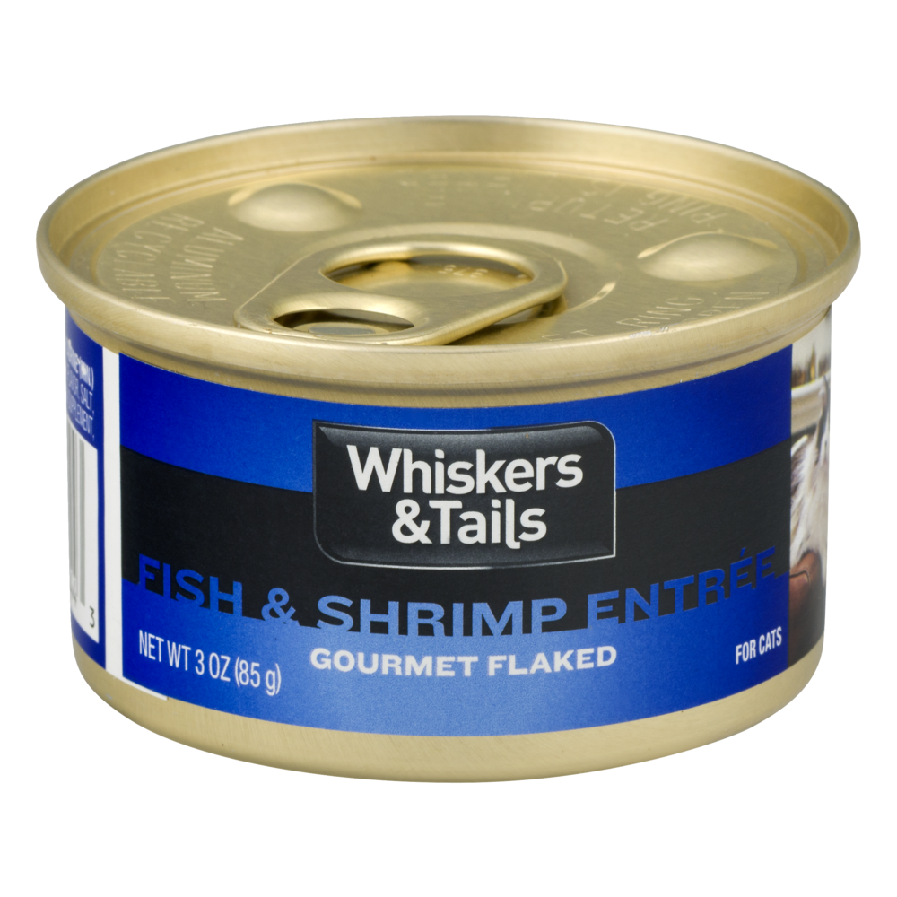 slide 1 of 1, Whiskers & Tails Fish & Shrimp Entree for Cats, 3 oz