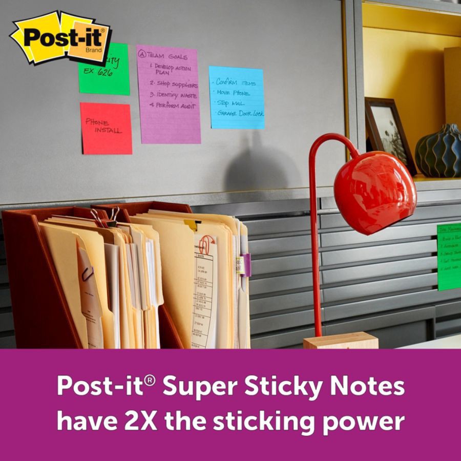 slide 3 of 8, Post-it Super Sticky Notes, Marrakesh, 12 ct; 3 in x 3 in