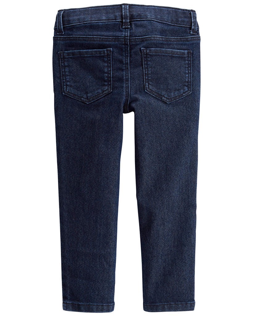 slide 2 of 2, Oshkosh Toddler Dark Blue Wash Skinny-Leg Jeans Heritage Rinse 2T, 2T