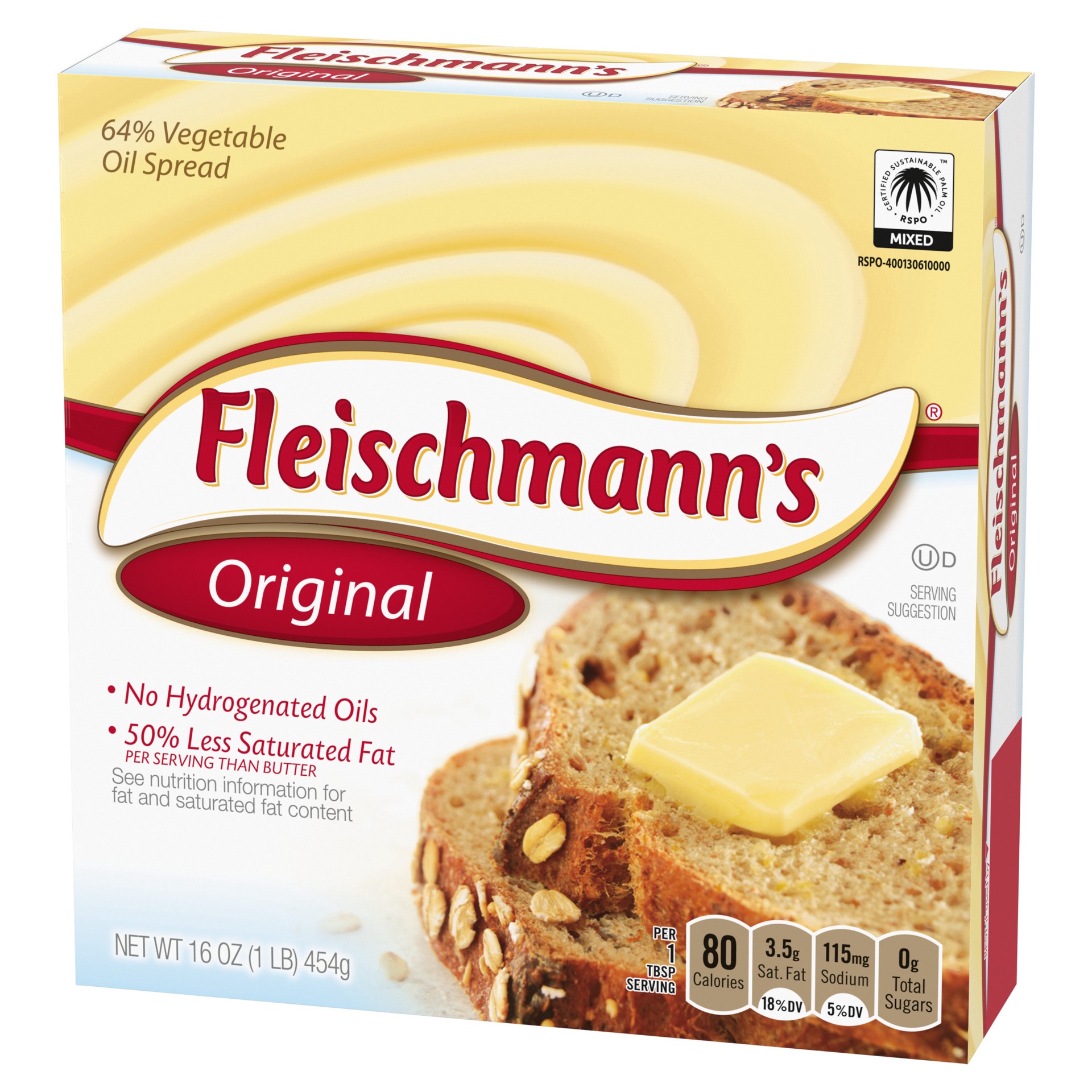 slide 4 of 5, Fleischmann's Fleischmann''s Original Vegetable Oil Spread Sticks, 16 OZ (Pack of 4), 16 oz