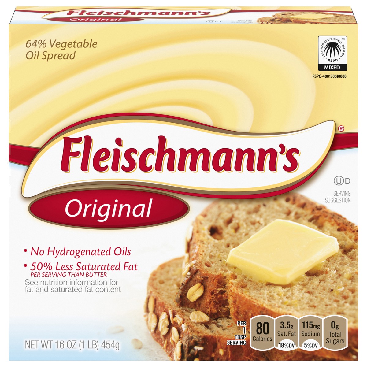 slide 1 of 5, Fleischmann's Fleischmann''s Original Vegetable Oil Spread Sticks, 16 OZ (Pack of 4), 16 oz