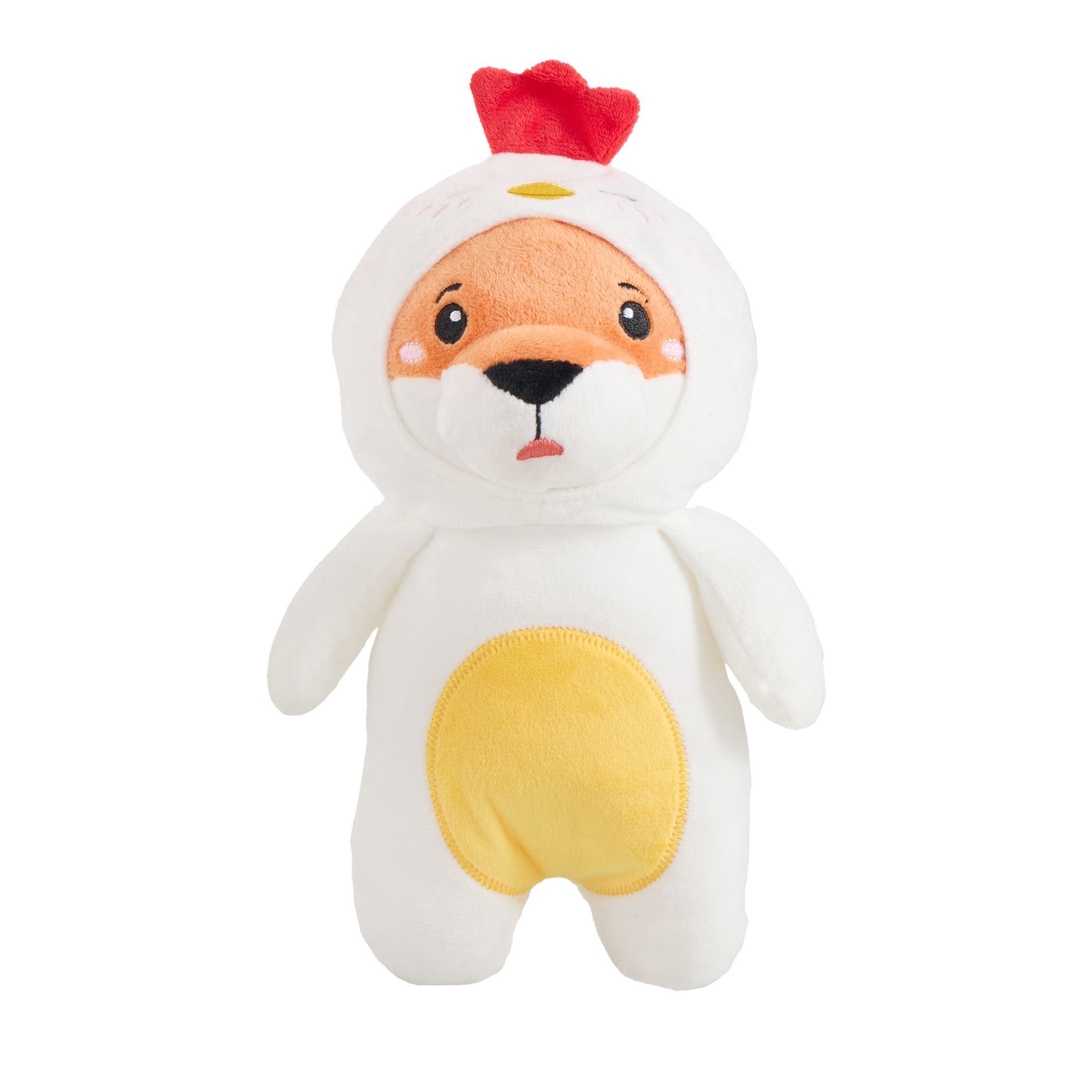 slide 1 of 1, Joyhound Hooded Chicken Fox Plush Dog Toy, 1 ct