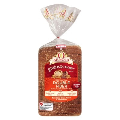 slide 1 of 1, Arnold Grains & More Double Fiber Bread, 24 oz