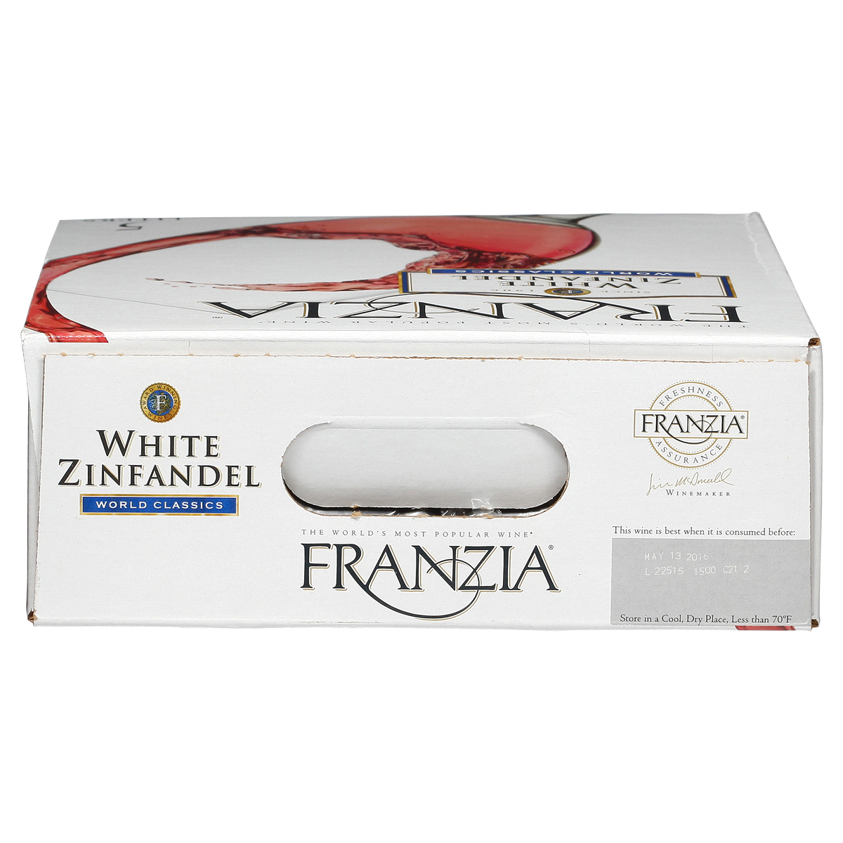 slide 9 of 10, Franzia White Zinfandel Pink Wine, 5 liter box