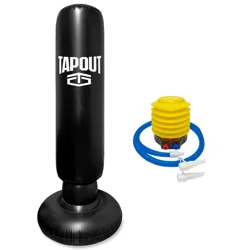 Tapout 63 in Black Inflatable Punching Bag