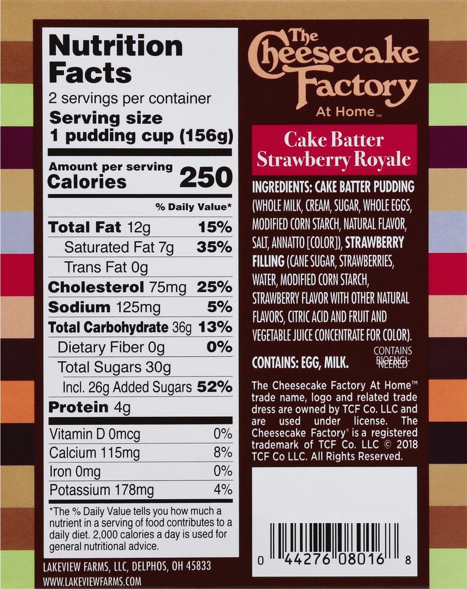 slide 3 of 13, Cheesecake Factory At Home Cake Batter Strawberry Royale Decadent Desserts 2 ea, 2 ct