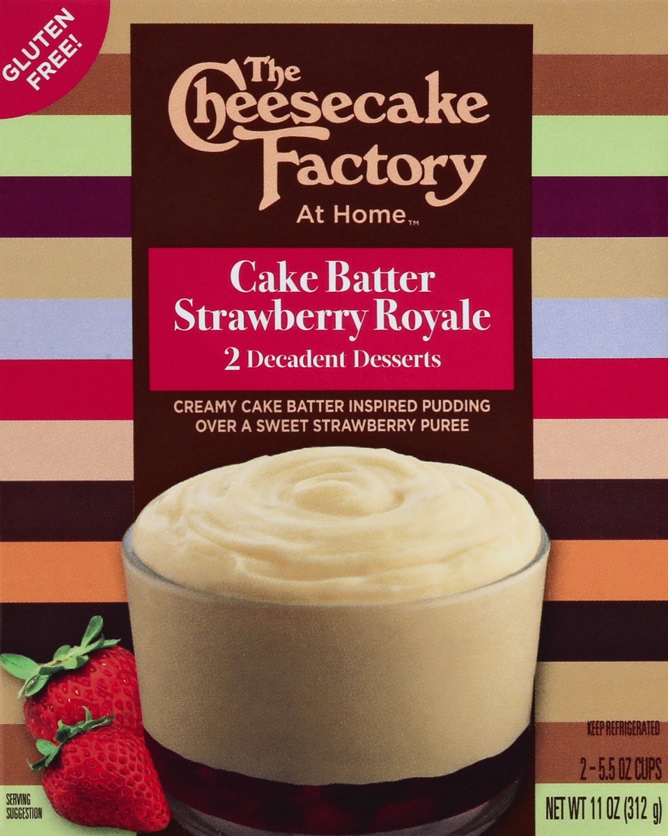 slide 4 of 13, Cheesecake Factory At Home Cake Batter Strawberry Royale Decadent Desserts 2 ea, 2 ct