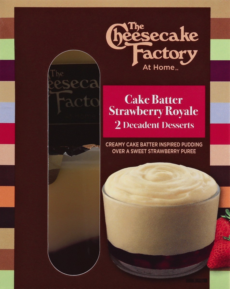 slide 10 of 13, Cheesecake Factory At Home Cake Batter Strawberry Royale Decadent Desserts 2 ea, 2 ct