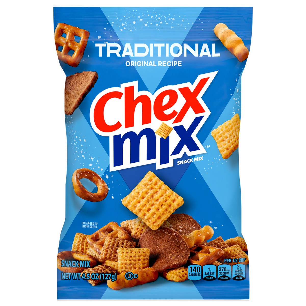 slide 1 of 14, Chex Mix Savory Traditional Snack Mix, 4.5 OZ, 4.5 oz