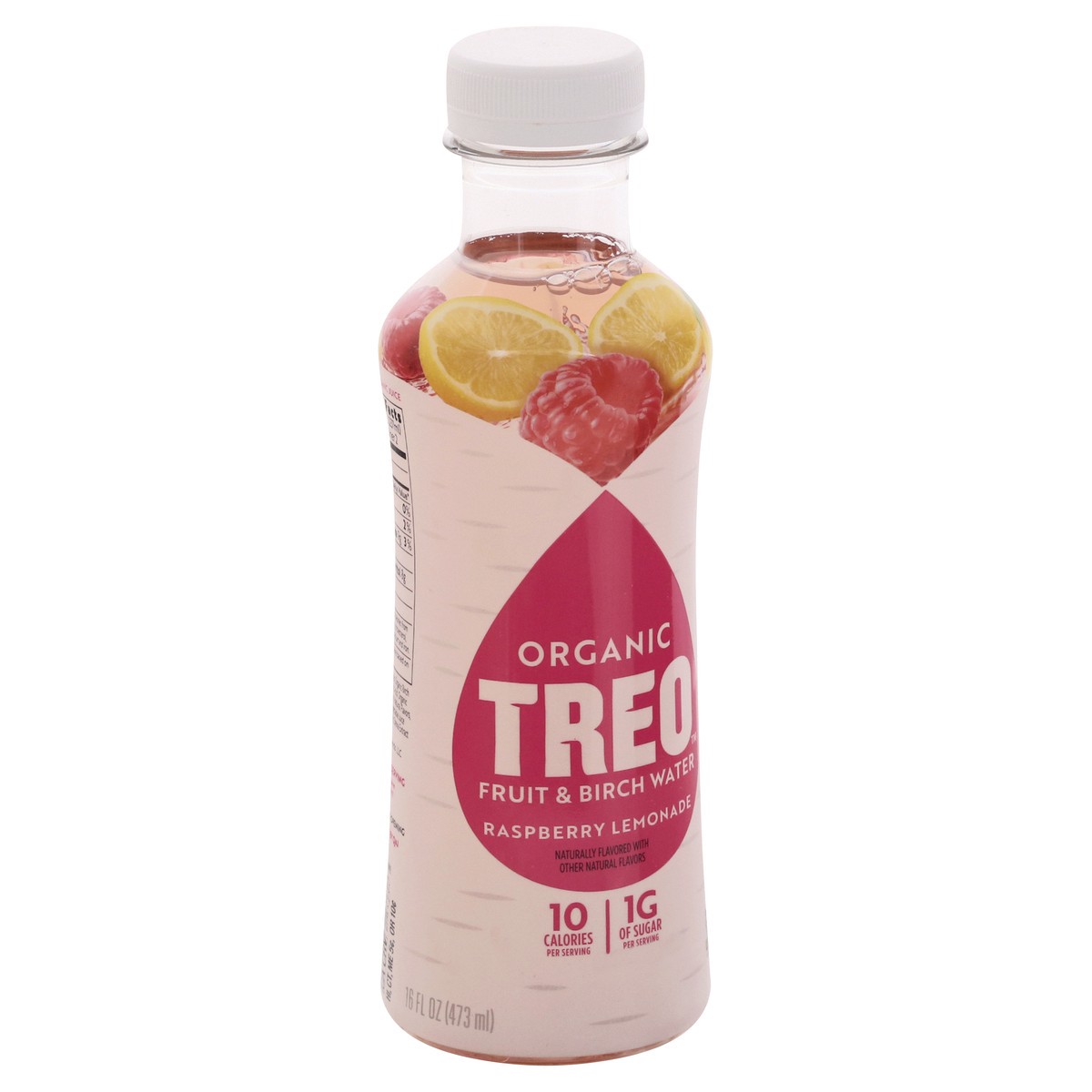 slide 11 of 13, Treo Organic Raspberry Lemonade Fruit & Birch Water 16 oz, 16 oz