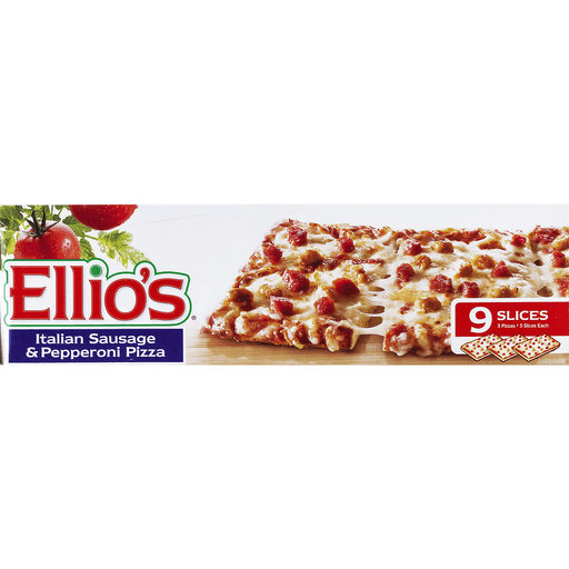 slide 3 of 9, Ellio's Italian Sausage & Pepperoni Pizza, 18.9 oz