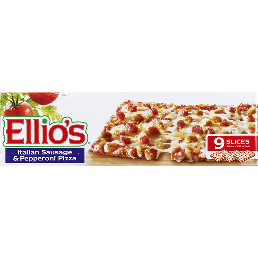 slide 5 of 9, Ellio's Italian Sausage & Pepperoni Pizza, 18.9 oz