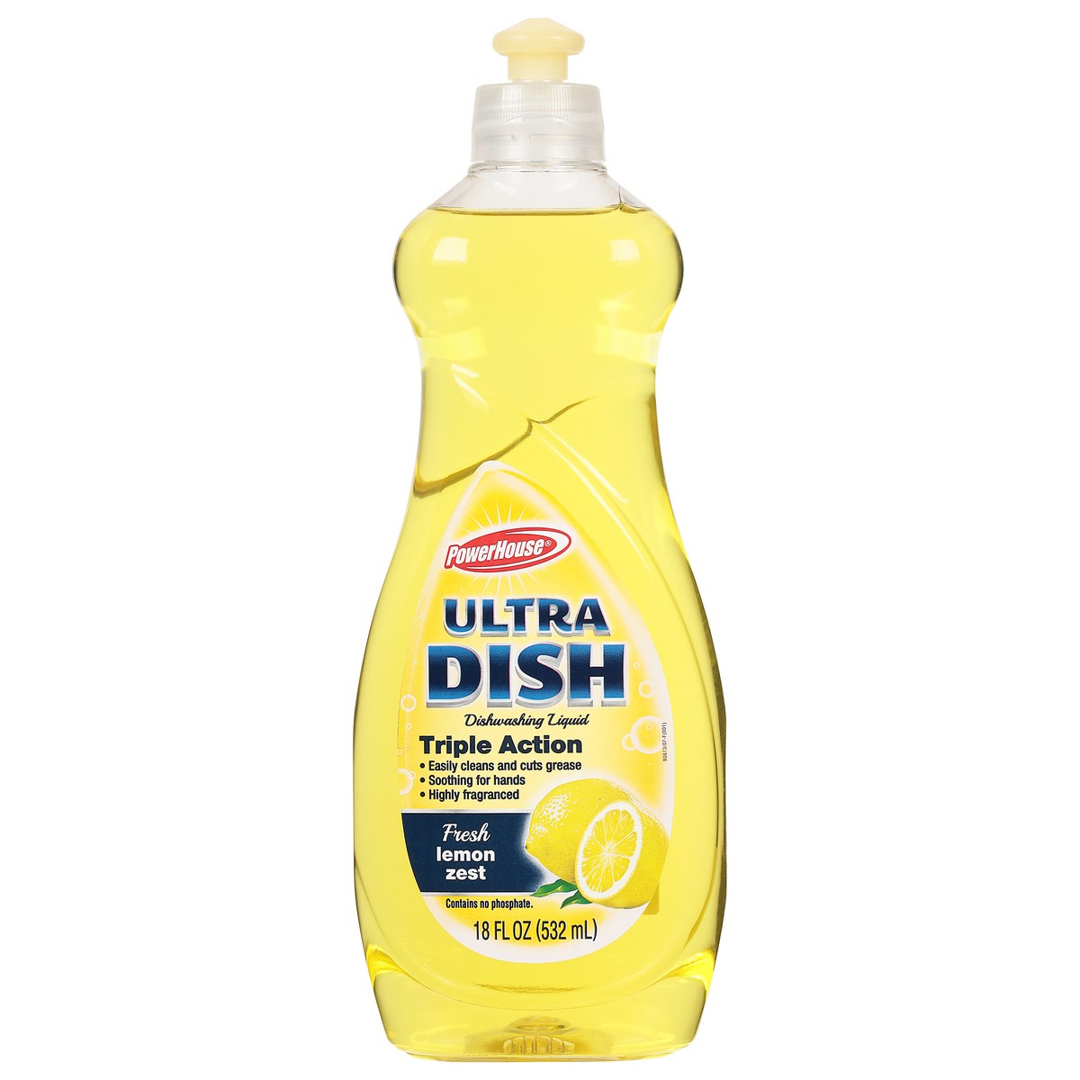 slide 1 of 10, PowerHouse Power House Lemon Utra Dish Detg, 19 oz