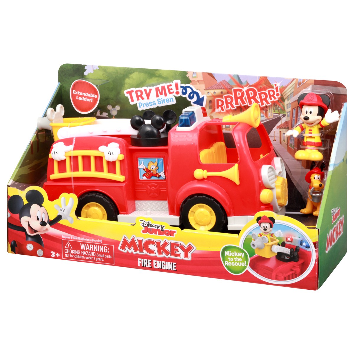 slide 2 of 9, Disney Junior Mickey Fire Engine Toy 1 ea, 1 ct