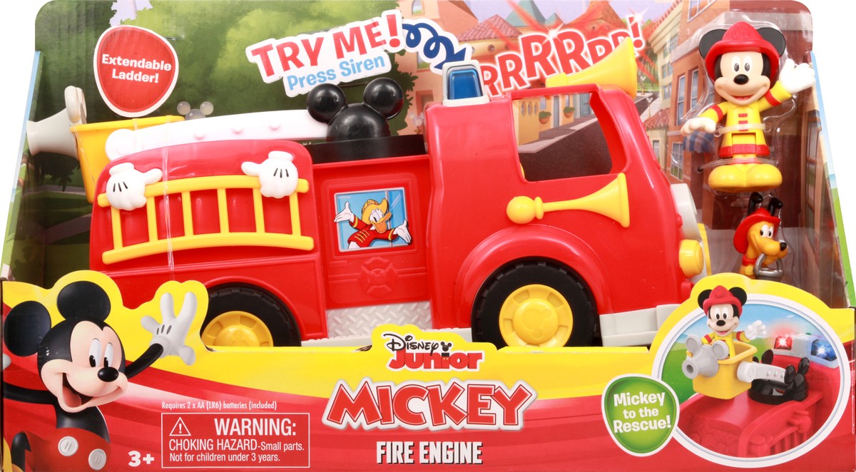 slide 4 of 9, Disney Junior Mickey Fire Engine Toy 1 ea, 1 ct