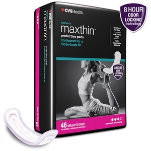 slide 1 of 1, CVS Health Women's Maxthin Protective Pads, Maximun, 48 ct