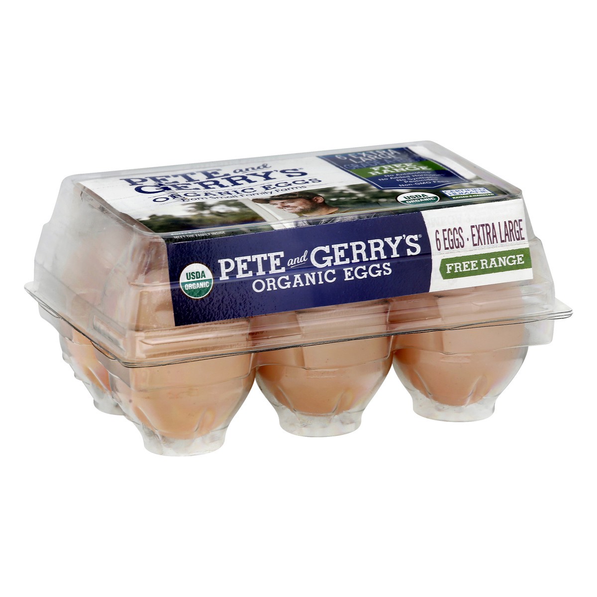 slide 8 of 12, Pete and Gerry's Grade A Free Range Brown Eggs Jumbo 6 ea, 6 ct