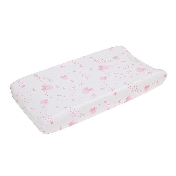 slide 1 of 3, Disney Twinkle Twinkle Minnie Mouse Changing Pad Cover - Pink, 1 ct